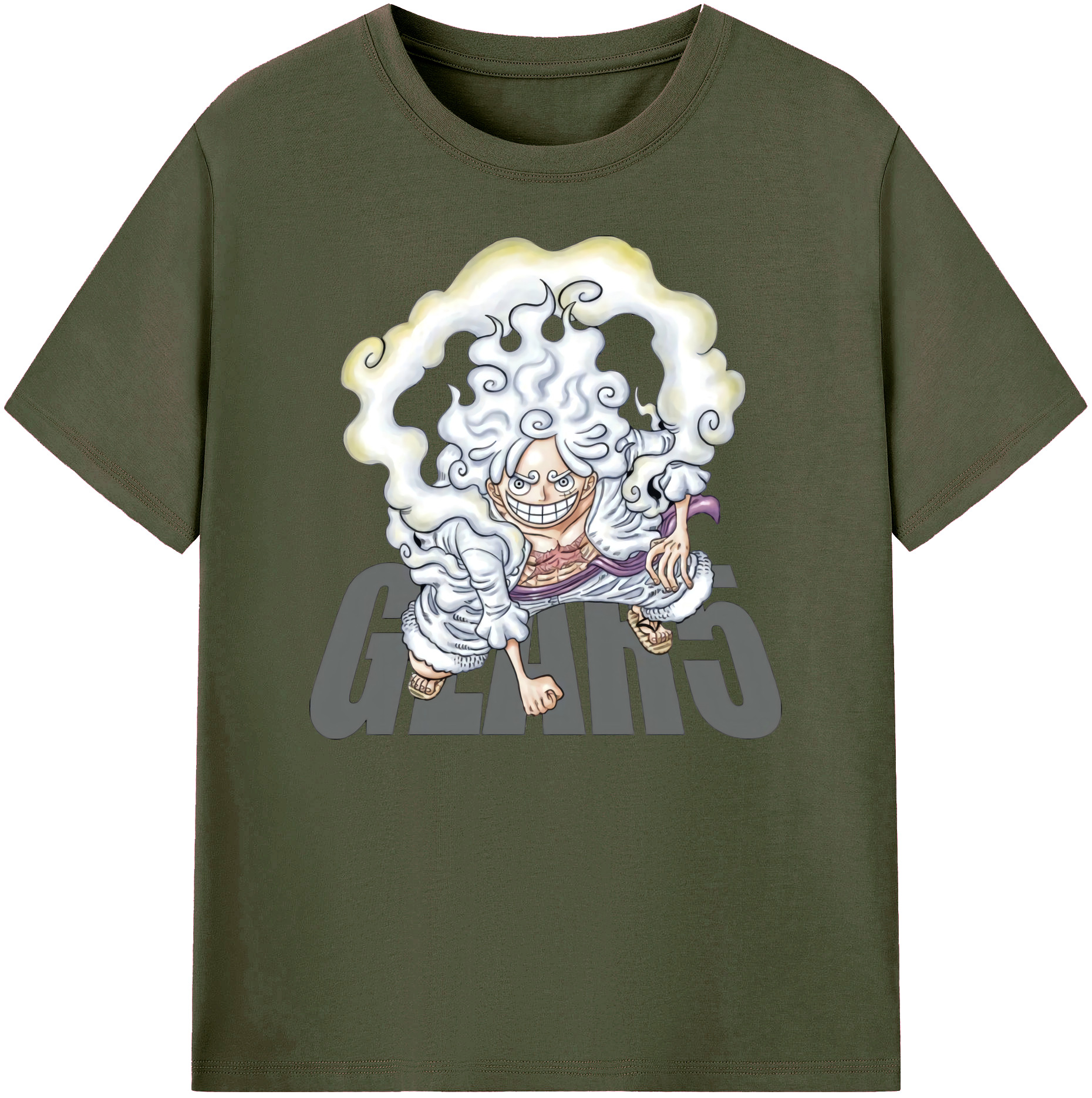 ワンピース モンキー・D・ルフィ ONE PIECE Monkey D. Luffy 綿100％ メンズ半袖Tシャツ｜肌触りやわらか＆通気性